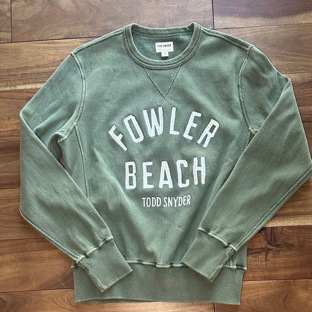 Todd Snyder Olive Crewneck Sweater
